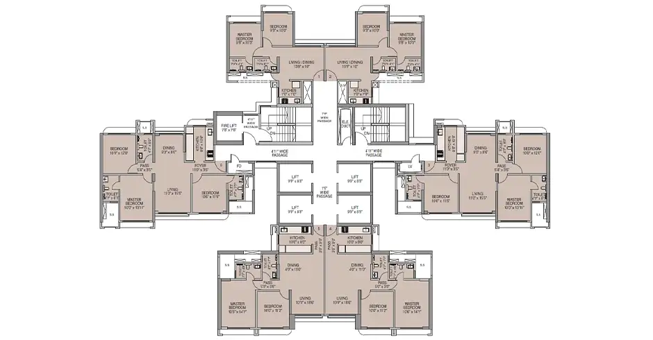 Miraya Divine Kapurbawdi Layout Plan Floor Plan Miraya Divine Kapurbawdi Layout Plan Floor Plan